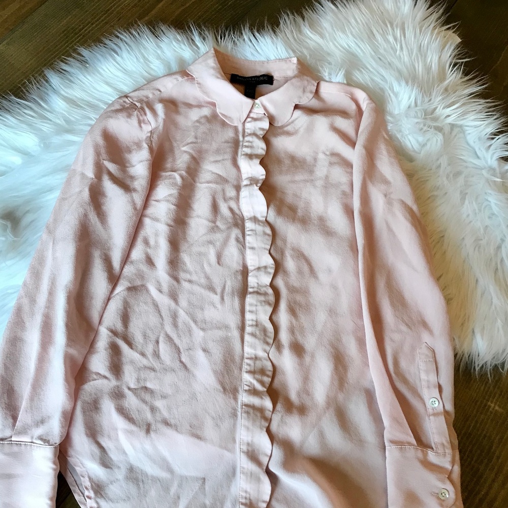 Banana Republic Pink Button-up Blouse